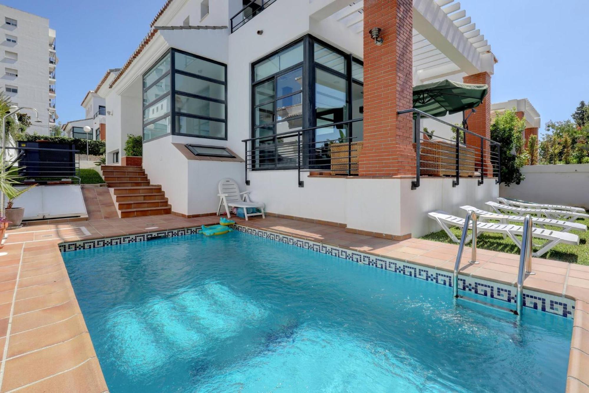 011 Bright And Spacious Villa With Private Pool Benalmádena Kültér fotó